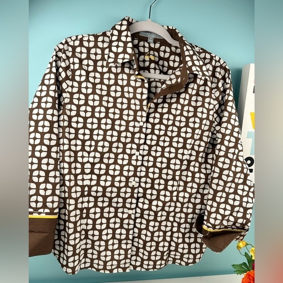 Foxcroft retro wrikler free cotton shirt,12 Petite, new like condition - Picture 10 of 11